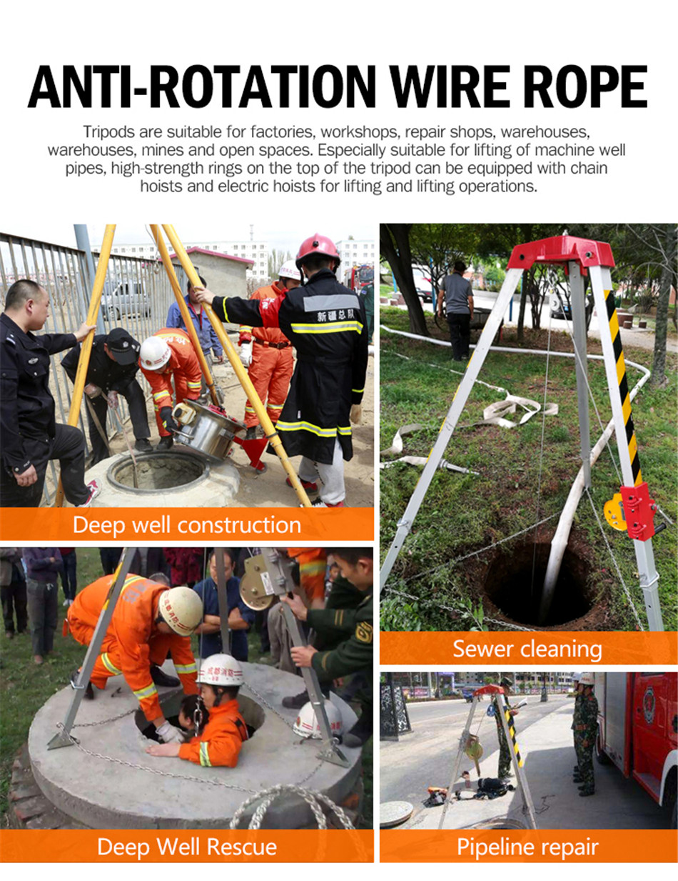 Wholesale Lifting tripod chain block support telescopic tripod fall