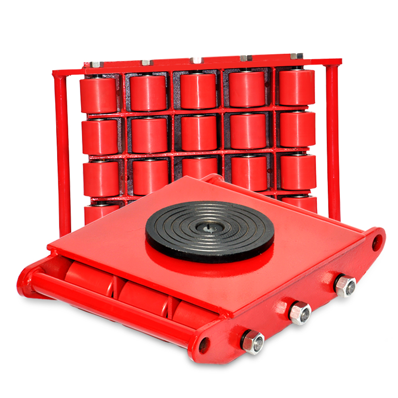 Small trolley of the tank truck moves lifting tool directly  cargo trolley rubber wheel roller (5)